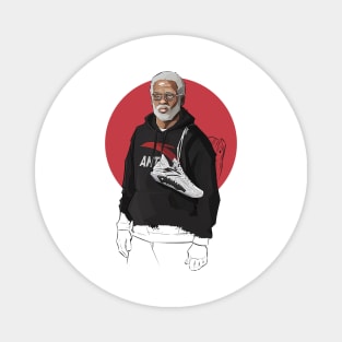 BASKETBALLART - Uncle Drew pulling Magnet